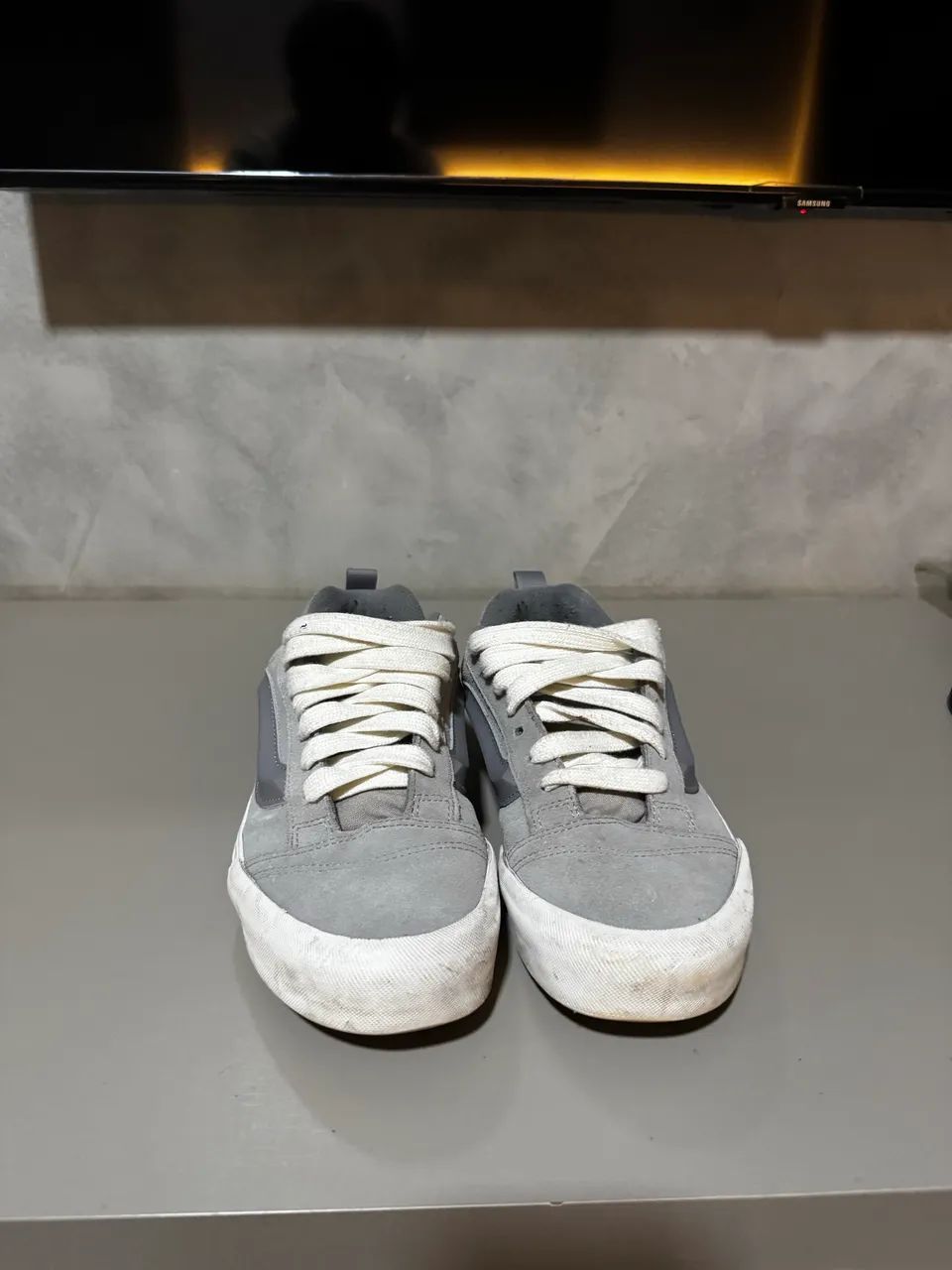 Vans knu school cinza tamanho 40 - Foto 4