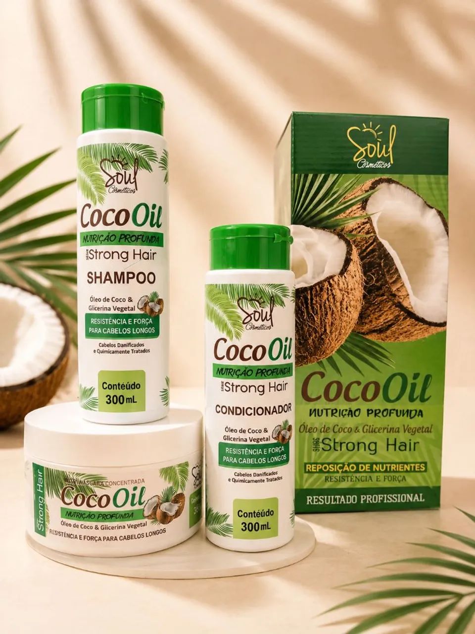 Kit Capilar Coco Oil 3 Items