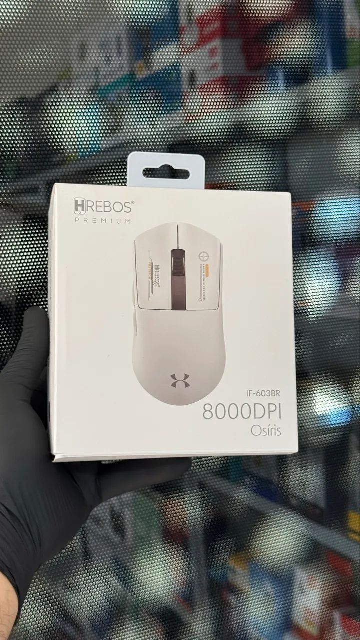 Mouse Sem Fio Gamer Tripla Conexão (Bluetooth/2.4G/USB) - 8000 DPI