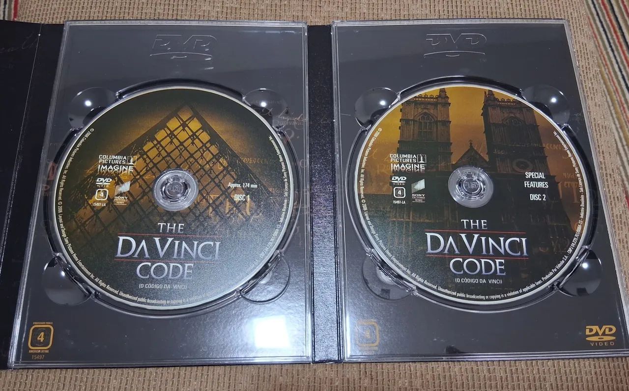 Kit 3 DVDs - O Código da Vinci + 2 brindes - Foto 3