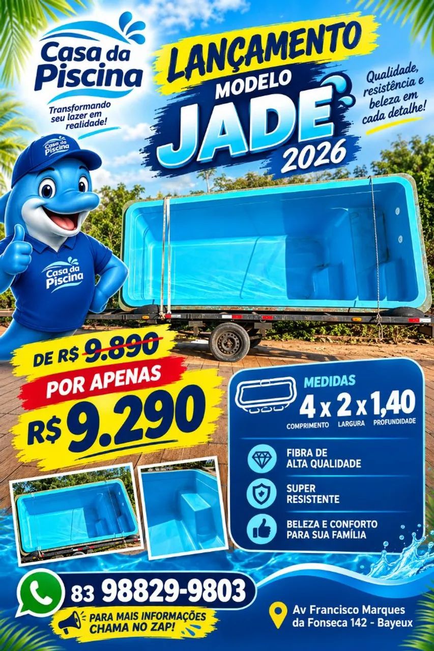 Piscina de fibra 