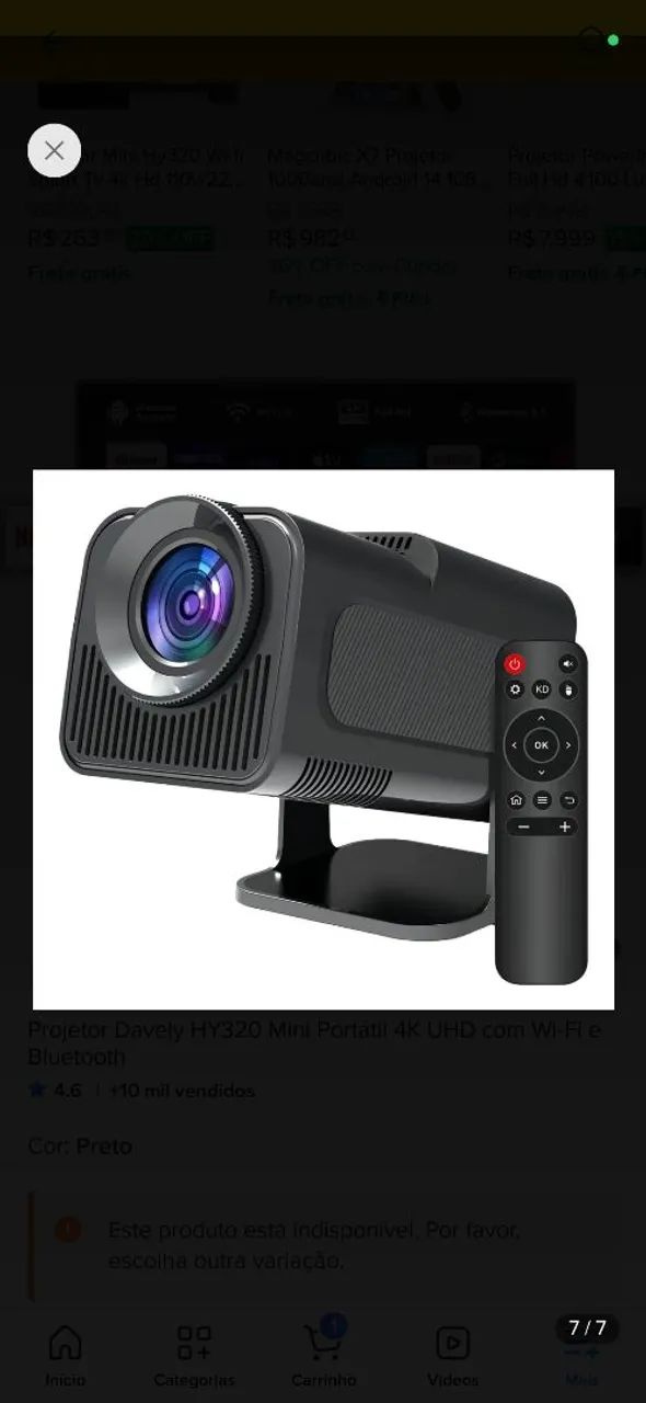 Projetor ultra HD  - Foto 5
