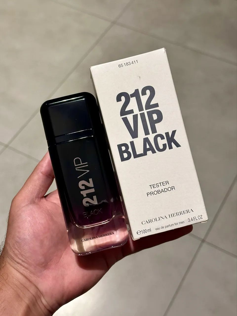 Perfume Tester 212 Vip Black EDP 100ML Masculino 