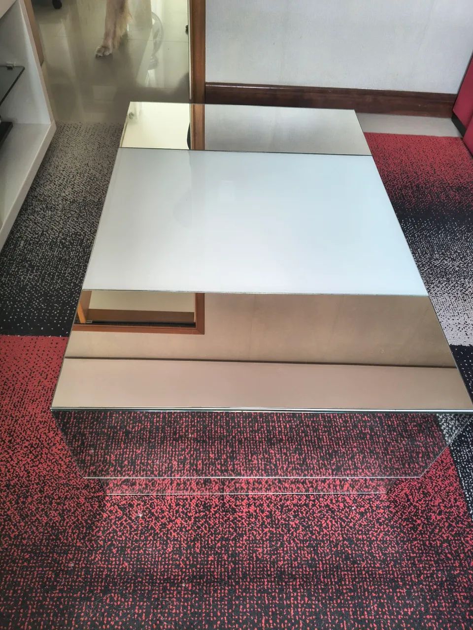 Mesa de centro para sala espelhada