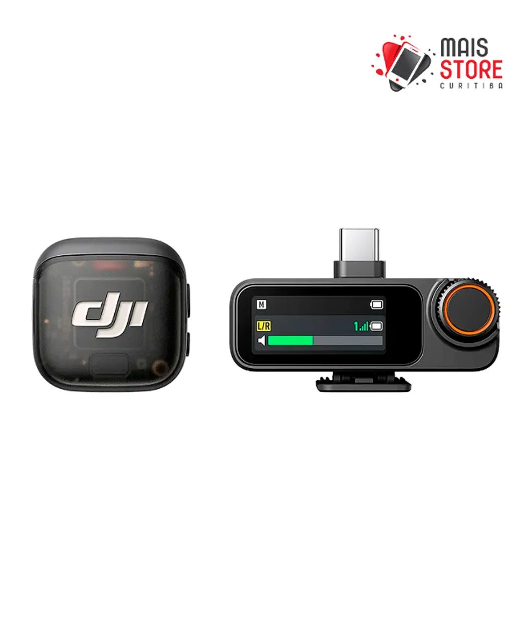 Microfone DJI Mic 3 (1 TX + 1 RX ) (Novo/Lacrado) - Microfones e