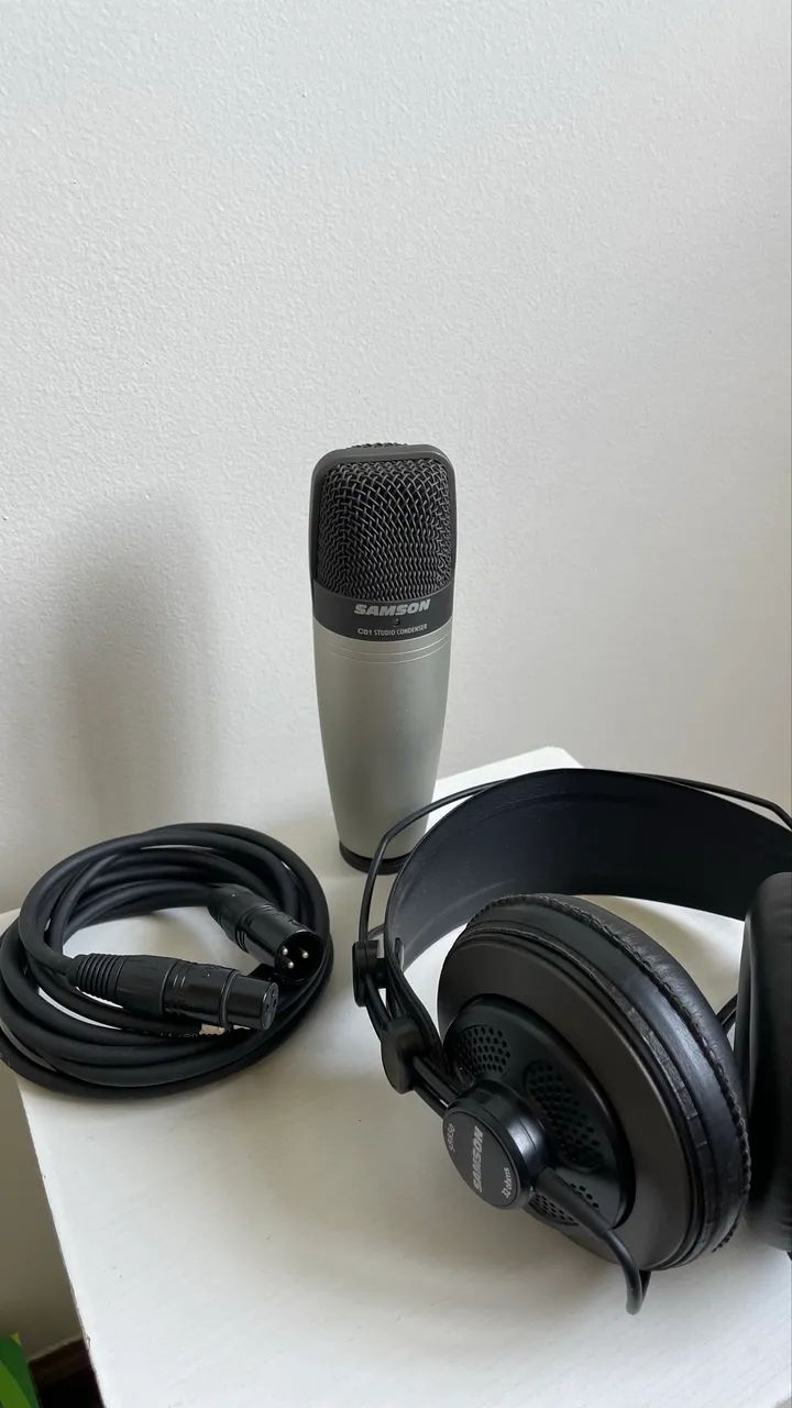 Kit Estúdio: Microfone Samson C01 USB + Headphone SR85 - Foto 4