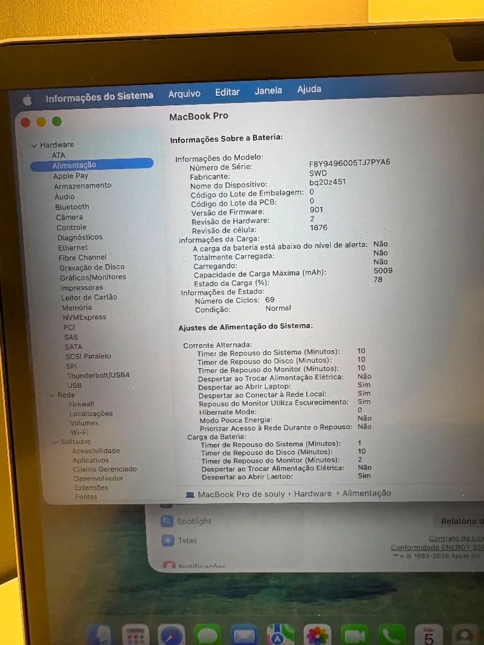 Macbook Pro 2020 2TB 32gb Ram Com Garantia  - Foto 5
