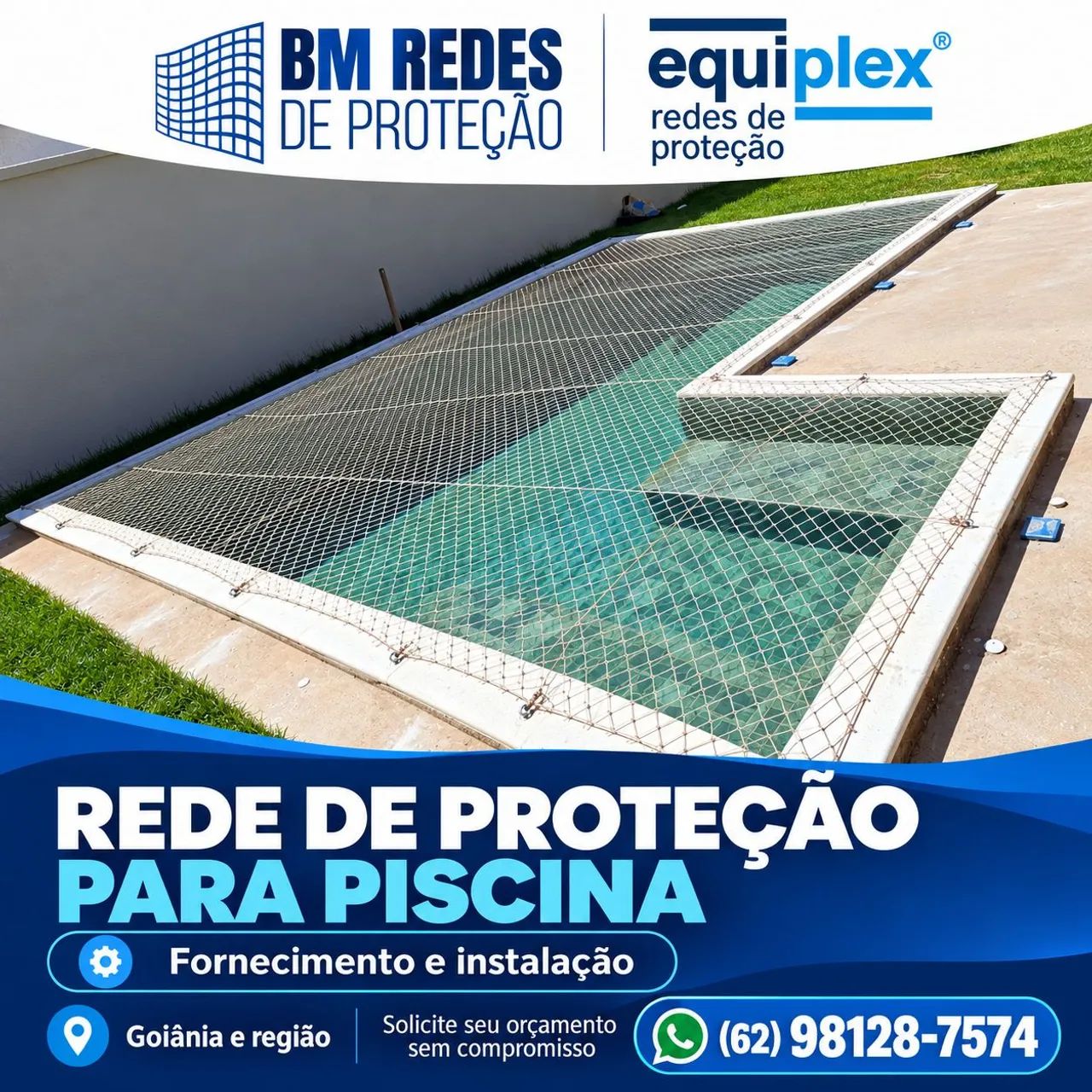 Fornecimento e instalação de redes de proteção 