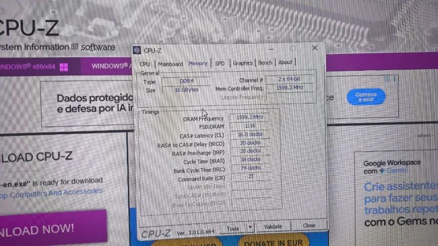 XPG Memória RAM 2x8 3200mhz CL16 - Foto 2