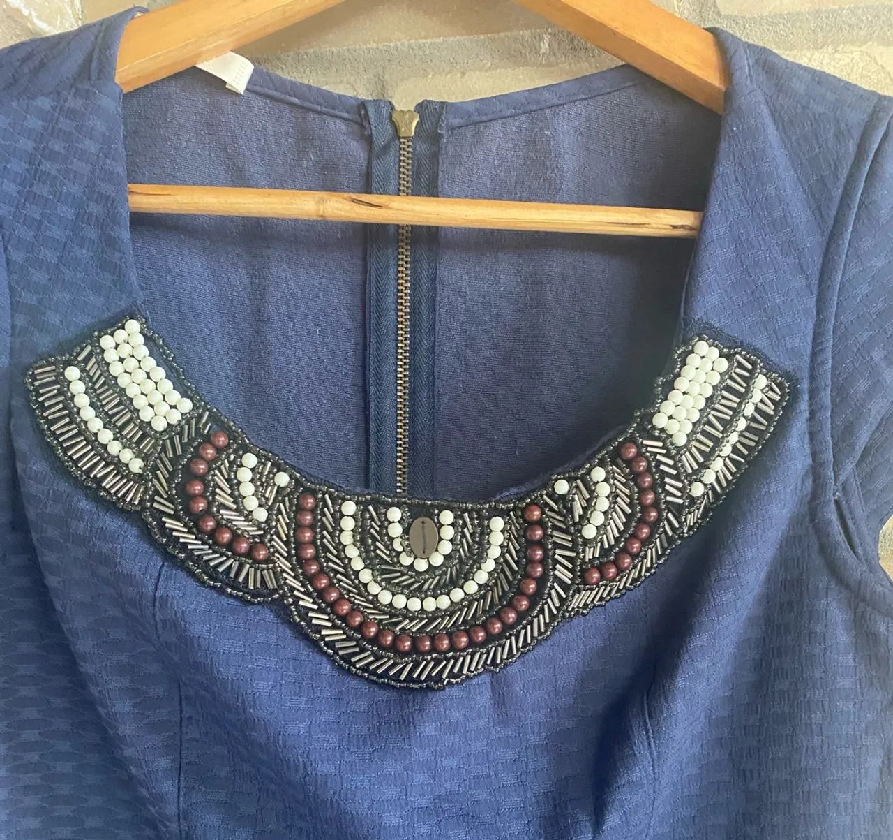 Vestido clássico Azul marinho  - Foto 3
