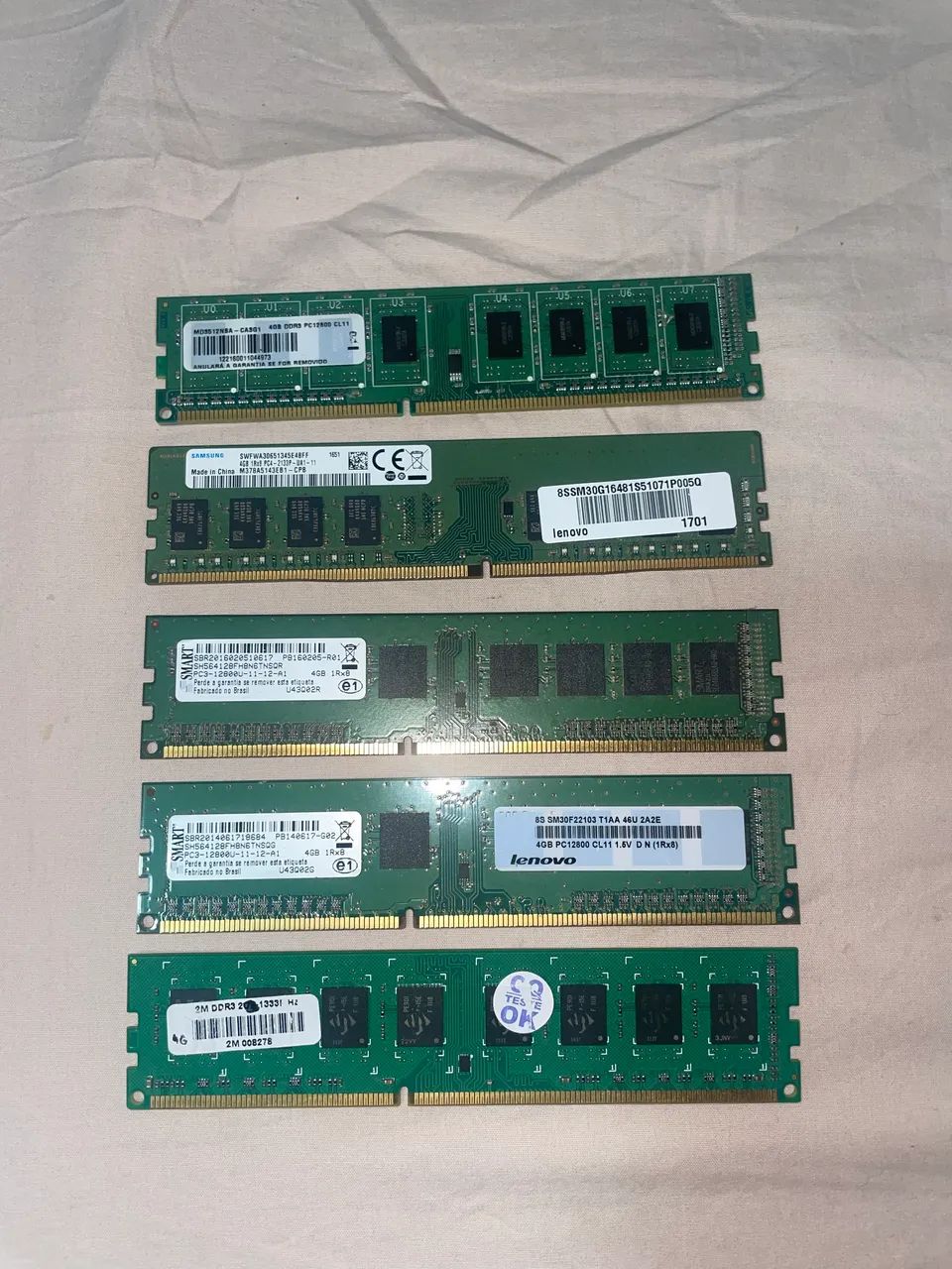 Memórias 4GB RAM