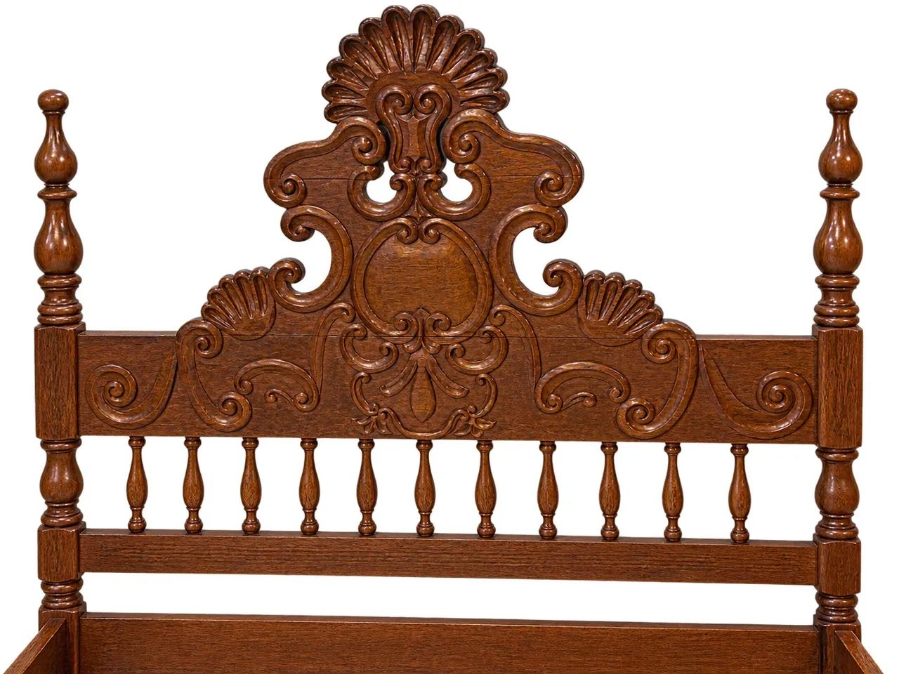 VENDO CAMA DE CASAL DE MADEIRA MACIÇA 