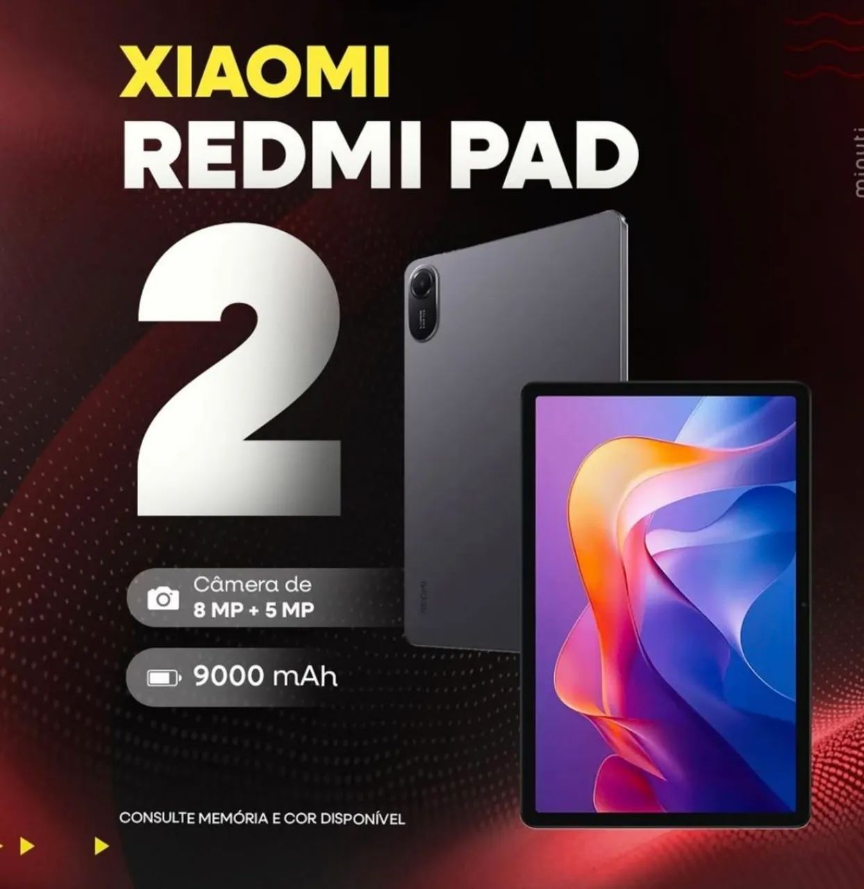 Tablet Xiaomi Redmi Pad 2 memória 8 / 256 gb