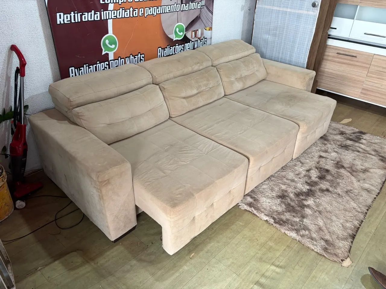 Sofá retratil reclinável ótimo (entrego) - Foto 5