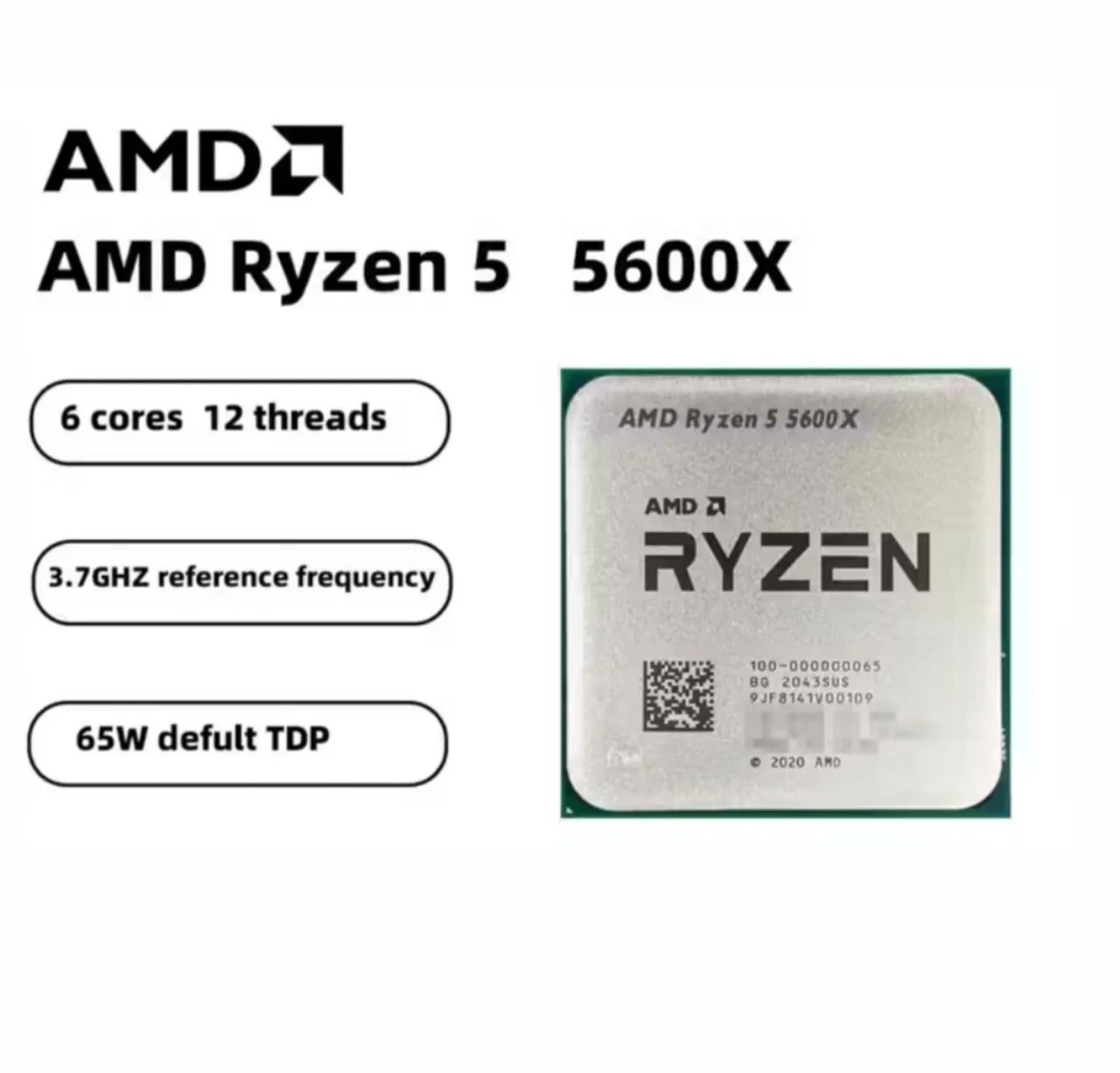 Processador AMD Ryzen 5 5600x - Processadores - São João Batista