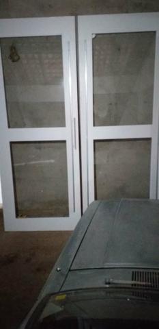 Portas divisória em Mdf com vidro