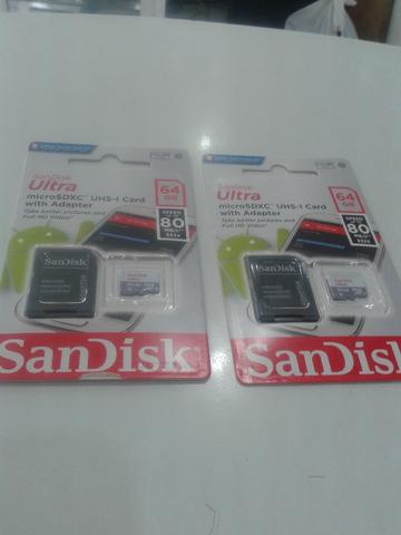 Cartão micro sd 64gb