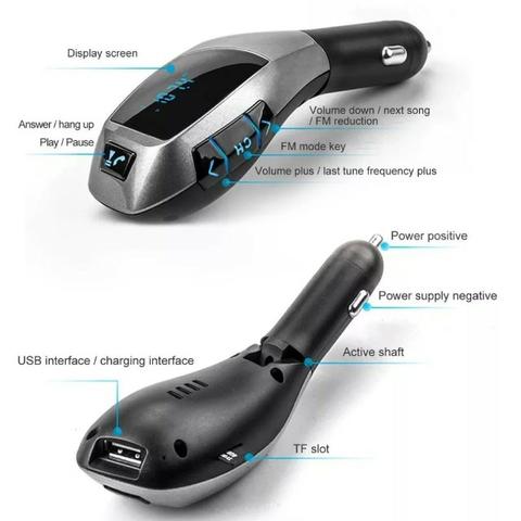 Transmissor FM Para Carro Bluetooth Usb - Foto 2