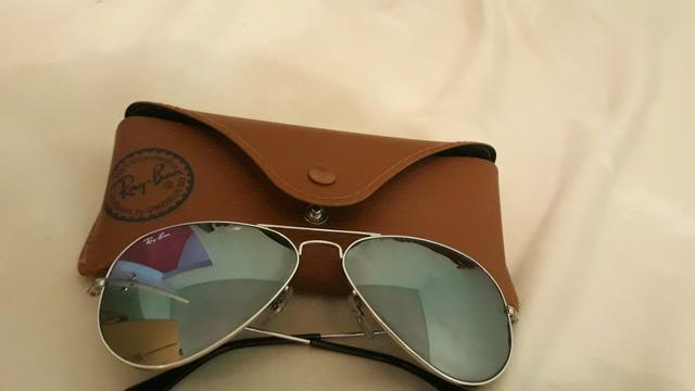 Óculos Ray-Ban aviator feminino original, com estojo. - Foto 4