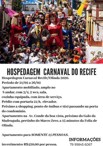 Hospedagem Carnaval do Recife 2020