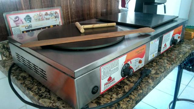Maquina de fazer Crepe elétrica 220 w - Foto 3