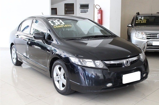 NEW CIVIC PRETO 1.8 LXS 16V FLEX 4P