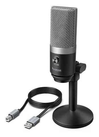 Microfone Fifine k670 Original Condensador Silver USB Profissional