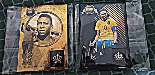 Cards Special Panini Pelé and Marta - The King and The Queen of Football