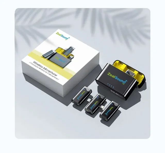 Microfone lapela sem fio Wireless Zealsound 