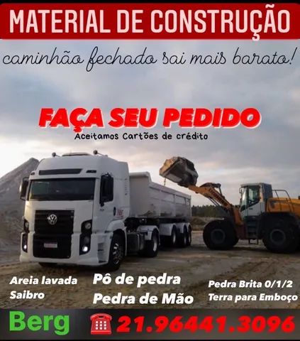 Areia ,pedra,6m,9m Aterro,terra adubada,pó pedra,barro grama