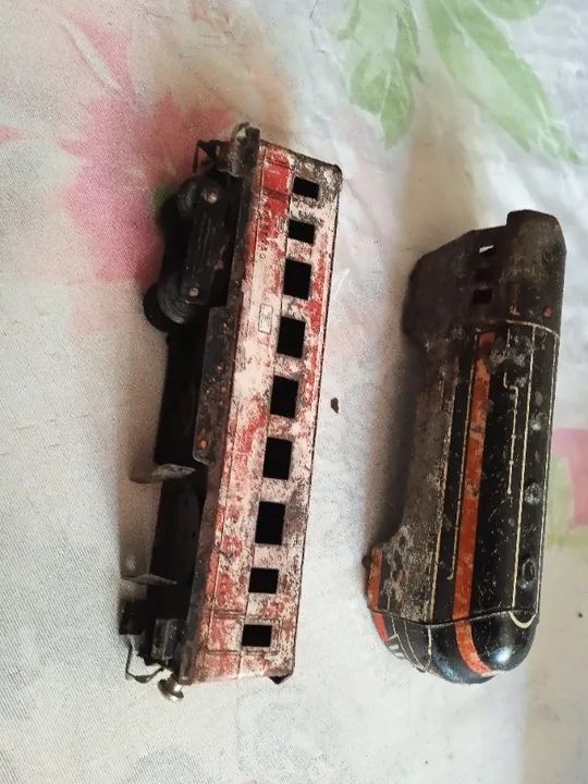 Lote duas peças de vagões Ferrorama Estrela anos 60 veja leia