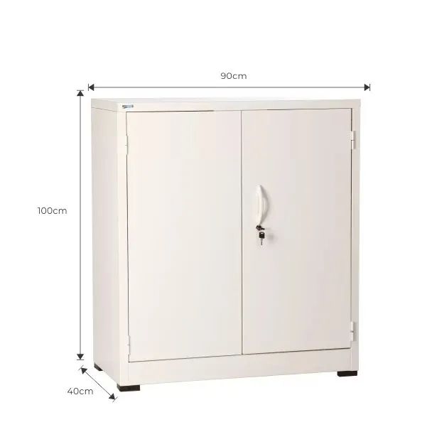 Armário de aço 100cm com duas portas
