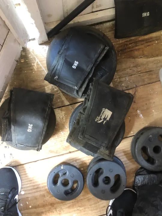 Bike Spinning e Ergométrica, tornozeleiras e pesos Bola