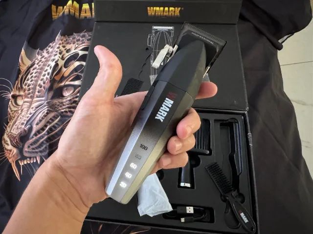 WMARK 2038 Branco Nova Máquina de Cortar Cabelo Barbearia - Foto 3