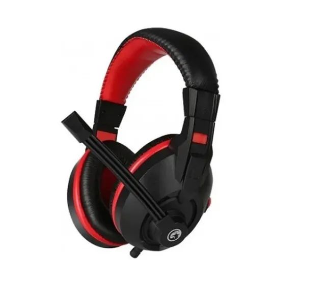 PRONTA ENTREGA | Fone Headset Gamer Marvo Scorpion P2 Preto c/ Vermelho - Foto 5