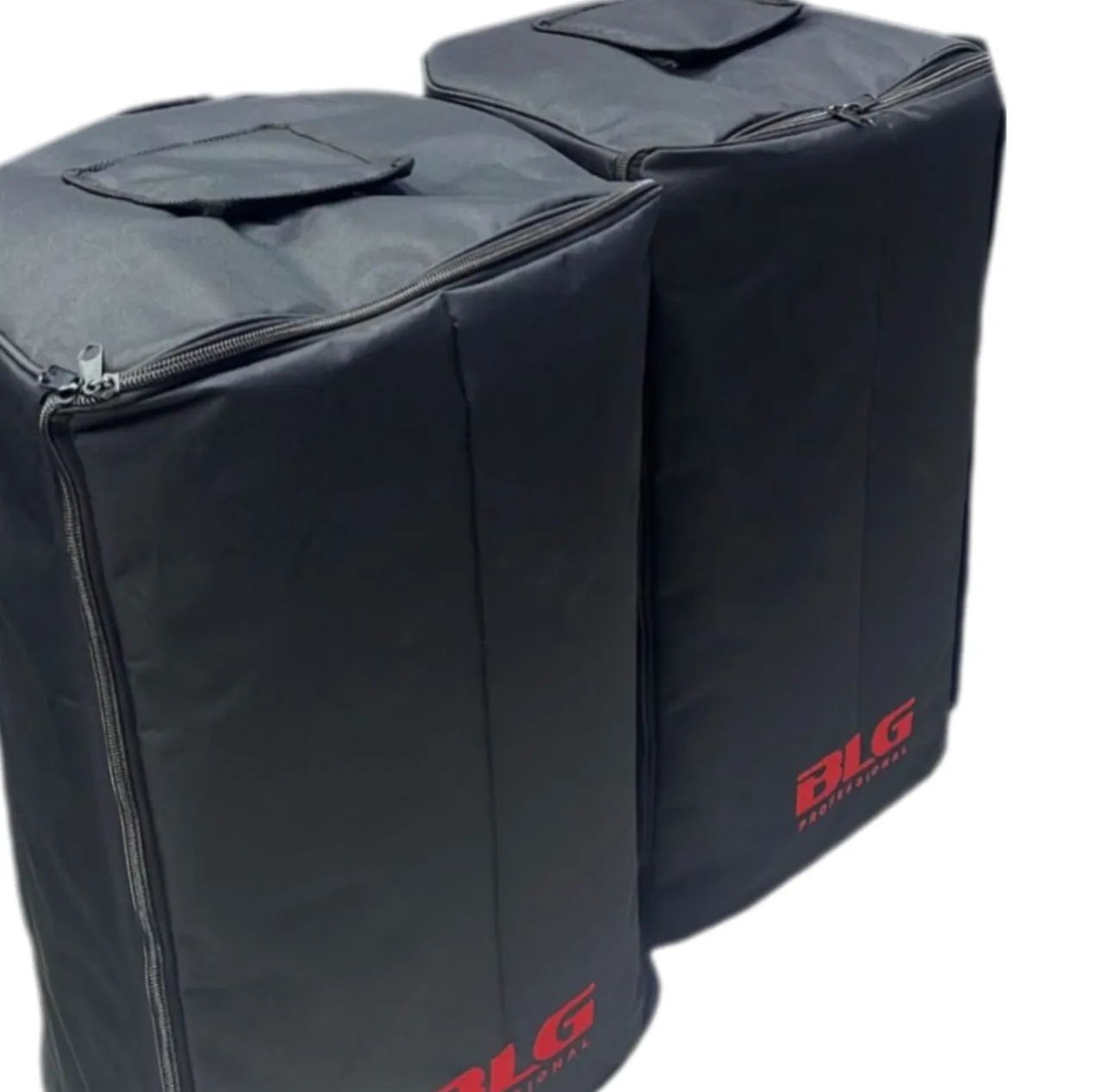 Par de Bag Capa Estofada Para Caixa De Som BLG Bp17-15a Com Bordado