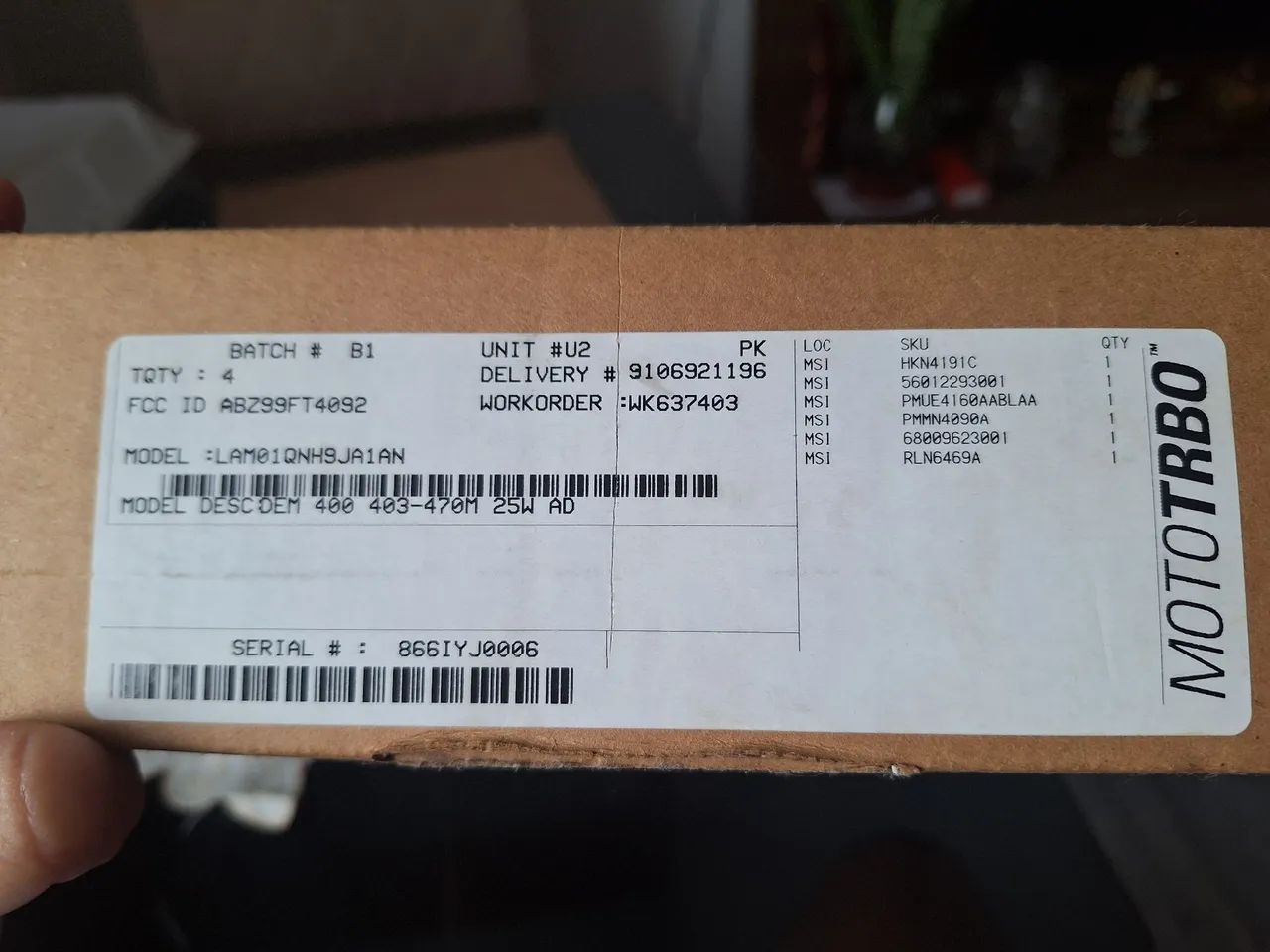 Motorola Mototrbo Dem 400 Série Rádio VHF - Foto 2
