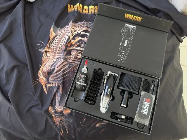 WMARK 2038 Branco Nova Máquina de Cortar Cabelo Barbearia - Foto 6