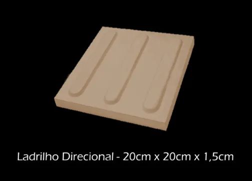 Piso tátil cimenticio 