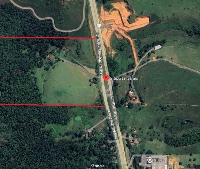 Excelente área industrial e logística  / Fazendinha, medindo 243.000 m² frente BR 101 Sul