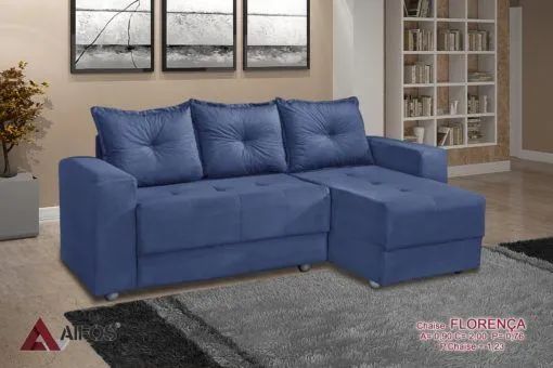 Sala escritório sofá com chaise  - Foto 2