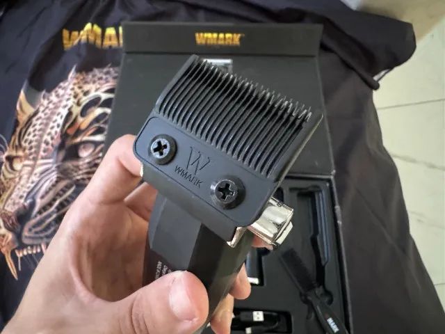 WMARK 2038 Branco Nova Máquina de Cortar Cabelo Barbearia - Foto 5