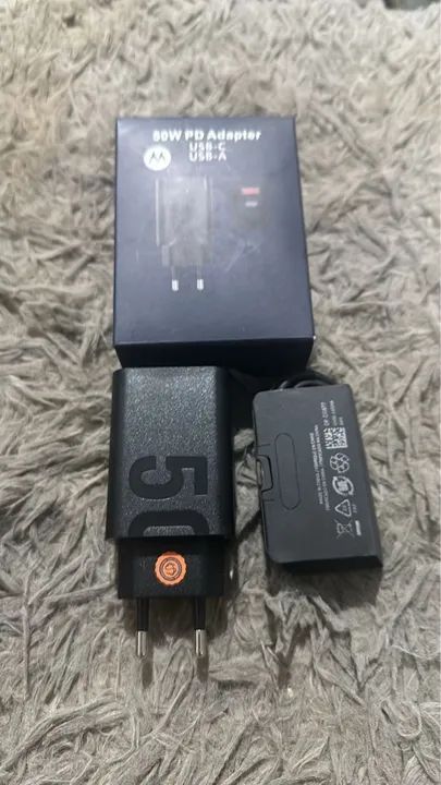 Carregador duplo turbo power tipo c e c e USB 50w - Foto 2