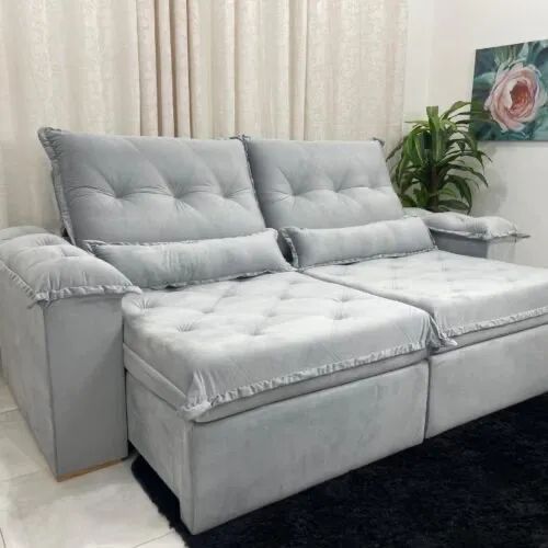 Sofá Retrátil Reclinável 2,50m Tebas l765 - Foto 2