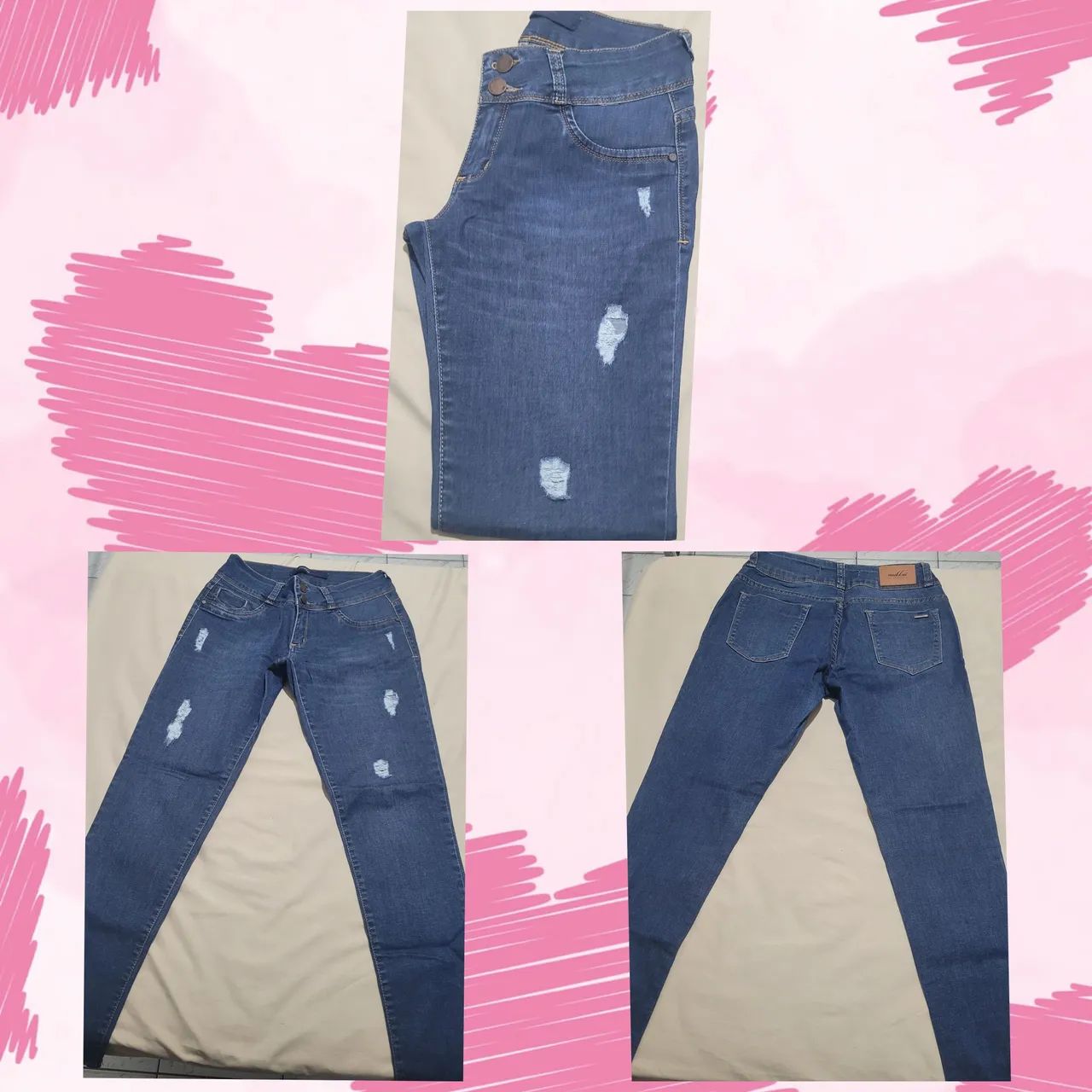 Calça Jeans Destroyed Feminina - Foto 5
