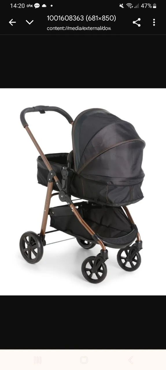 Carrinho GALZERANO COM bebê conforto  - Foto 4