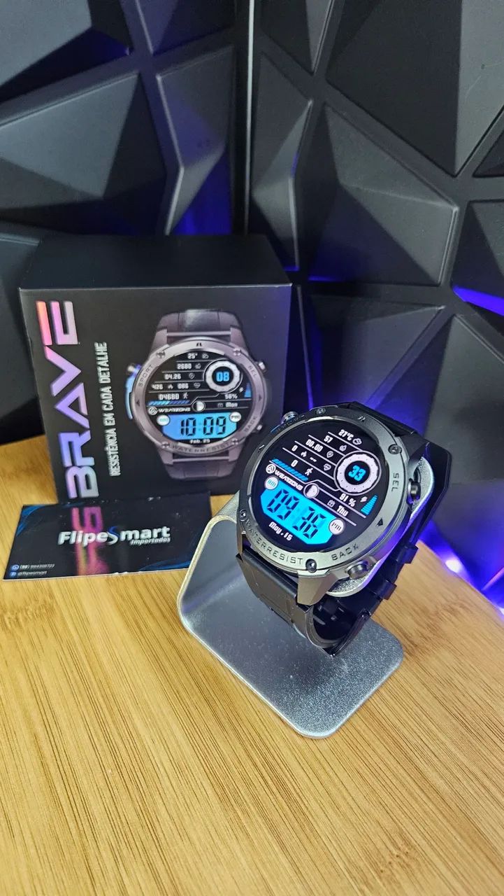 Smartwatch Brave Black+Garantia(Lacrado) - Foto 3