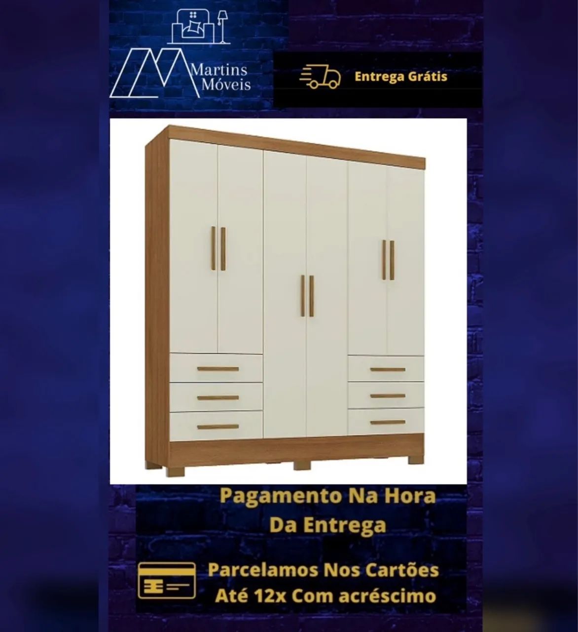GRANDE PROMOÇÃO*GUARDA ROUPA PARIS RODIAL ENTREGA GRÁTIS ACEITA CARTÃO  - Foto 2