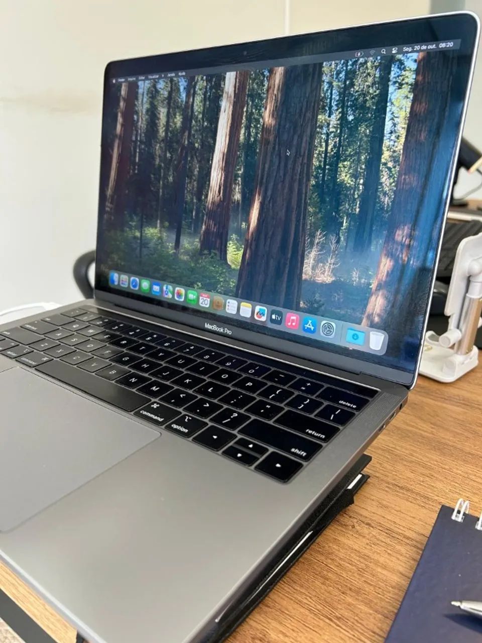 Macbook Pro A1989 I7 2.8ghz Ssd 16gb 256gb 2019 Touchbar Cinza