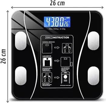 Balança Corporal Bioimpedância Profissional Bluetooth até 180kg - Foto 2